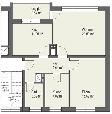 Foto - 3 Zimmer Etagenwohnung zur Miete in Meppen