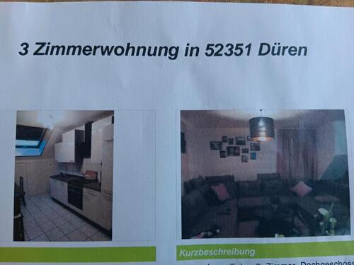 Foto - 3-Zimmer Dachgeschoss Wohnung ab 01.12.2025 zu vermieten