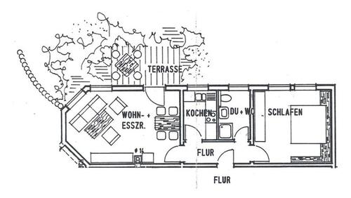 Foto - 2 Zimmer-Wohnung - 550,00 EUR Kaltmiete,