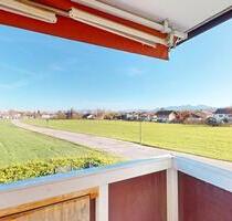 Schöne 3 Zimmer-Wohnung mit drei Balkone mit herrlichem Bergblick rundum - tolle Lage in Bruckmühl