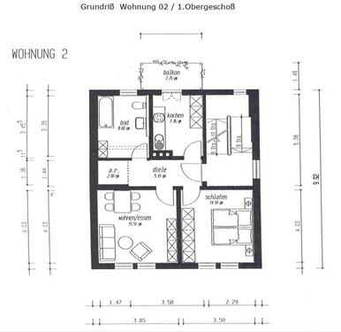 Foto - 2 Zimmer Etagenwohnung zur Miete in Jena