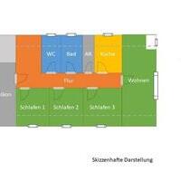 Helle Dachgeschoßwohnung 4 Zimmer Küche Bad G-WC in Schneppenbach - Kirn