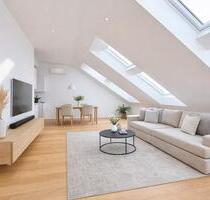 Penthouse-Feeling in Dachau: Lichtdurchflutetes Dachgeschoss mit 20 m² Terrasse und Schlossblick