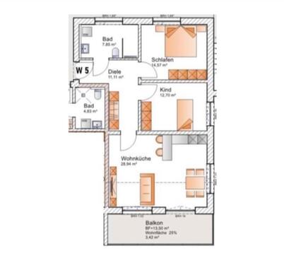 Foto - Erstbezug, 3 Zimmer Wohnung, ab Mai zu vermieten