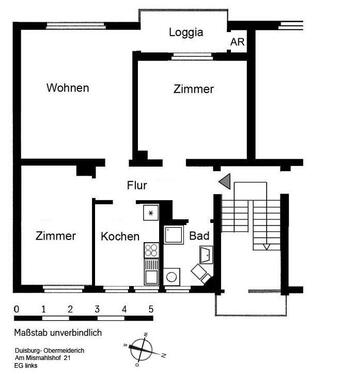 Foto - Etagenwohnung zur Miete in Duisburg