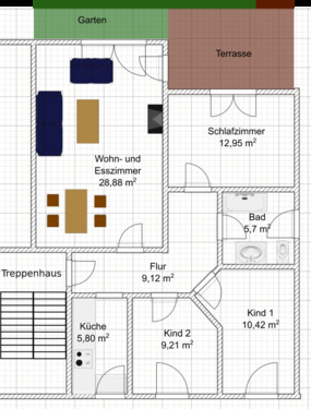 Foto - 4 Zimmer Etagenwohnung zur Miete in Iserlohn