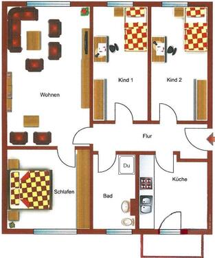 Foto - 4 Zimmer Etagenwohnung in Parchim