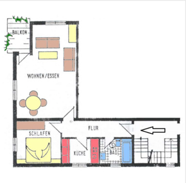 Foto - Zentrale 2-Zimmer Wohnung in Bühl mit Balkon, Garage, Stellplatz