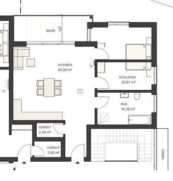 Foto - Zentrale und Exklusive 2,5 Zimmer Wohnung