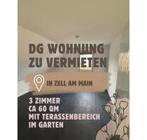 3 Zimmer DG Wohnung - 950,00&nbsp;EUR Kaltmiete, ca.&nbsp; 55,00&nbsp;m&sup2; in Zell am Main (PLZ: 97299)