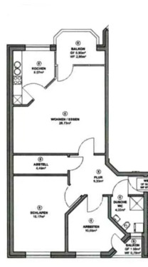 Foto - 3 Zimmer Etagenwohnung in Schwerin