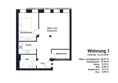 Foto - 2 Zimmer Etagenwohnung zur Miete in Stade