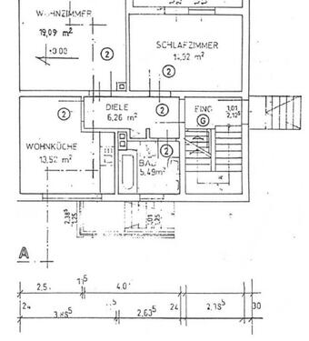 Foto - Ruhige 2-Zi-Whg mit Wohnküche im OG einer Doppelhälfte, ab sofort