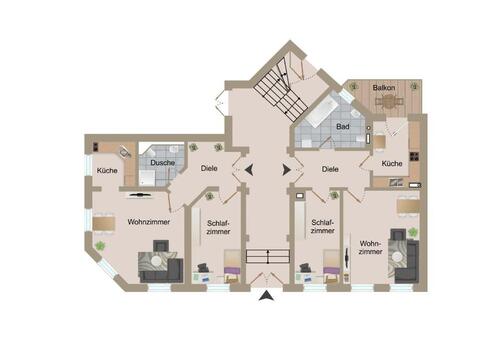 Foto - Erdgeschoßwohnung in Leipzig zur Miete