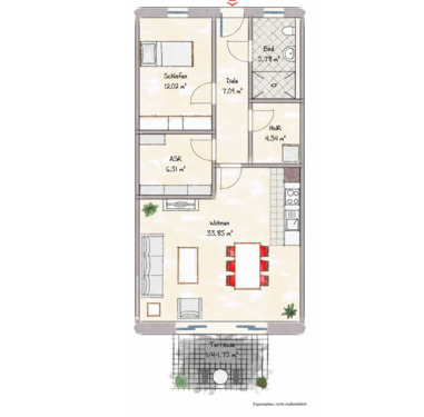 Foto - Erstbezug Neubauwohnung Erdgeschoss mit Garten in Twist-Mitte