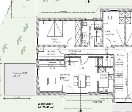 Foto - Erdgeschosswohnung mit Terrasse & Stellplätzen in Zifling-Bierl