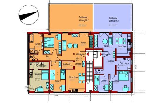 Foto - 3-3,5Zimmer, KfW40, Erstbezug, Wärmepumpe, große Dachterrasse