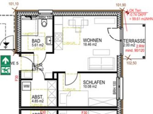 Foto - 2 Zimmer Etagenwohnung zur Miete in Tecklenburg