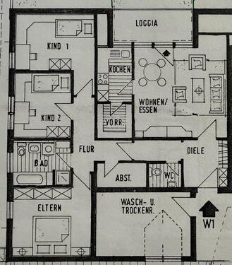 Foto - 4 Zimmer Etagenwohnung zur Miete in Wilnsdorf