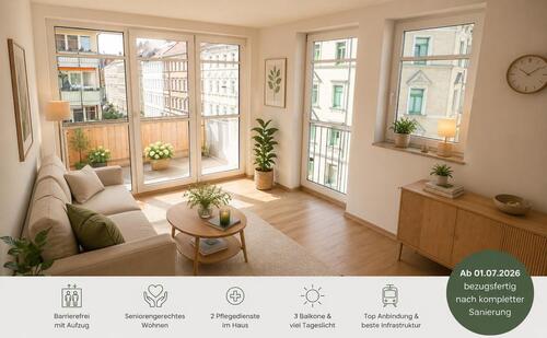Foto - helle barrierefreie 3 Raum Whg. neu saniert mit Balkonen