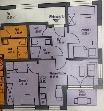 Foto - 3 Zimmer Etagenwohnung zur Miete in Meschede