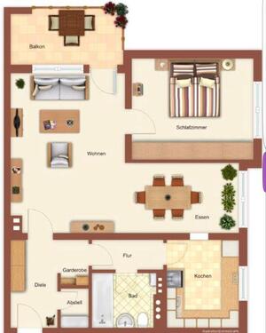 Foto - Mietwohnung 2,5 Zimmer Wohnung mit Balkon in Remscheid Kremenholl