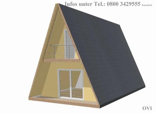 Foto - Spitzdachhaus, Nur Haus vorgefertigt kurze Bauzeit
