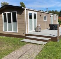 Helles Mobilheim 43 qm 2 J alt Fußbhz am Wasser 3 Zi Kü hochw Bad - Geestland Bad Bederkesa