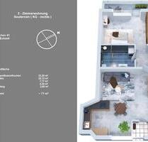 Kernsaniert Erstbezug, 2 Zimmer mit EBK, Souterrain, FBH - Wölfersheim