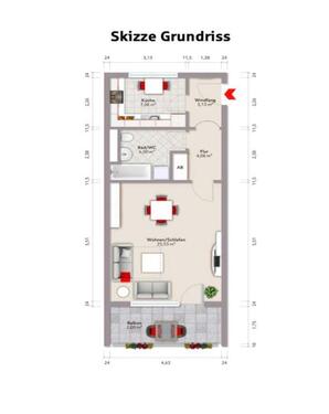 Foto - Modernisierte 1,5-Zimmer-Wohnung