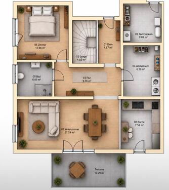 Foto - 2.5 Zimmer Erdgeschoßwohnung zur Miete in Neuenstadt am Kocher
