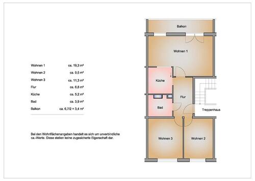 Foto - 3 Zimmer Etagenwohnung in Jacobsdorf