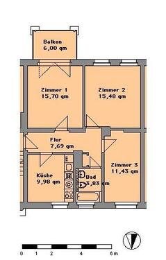 Foto - Etagenwohnung in Großräschen zur Miete