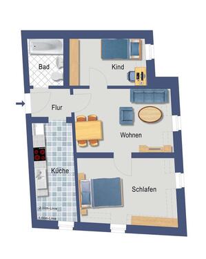 Foto - Etagenwohnung zur Miete in Dresden