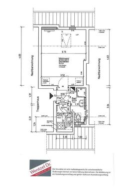 Foto - 1 Zimmer Dachgeschoßwohnung zur Miete in Hamburg