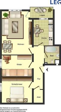 Foto - 3 Zimmer Etagenwohnung zur Miete in Duisburg