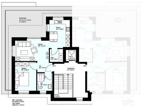 Foto - 2-Zi-Penthouse, Lage: zentral+ruhig (Fahrstuhl,herrlicher Balkon