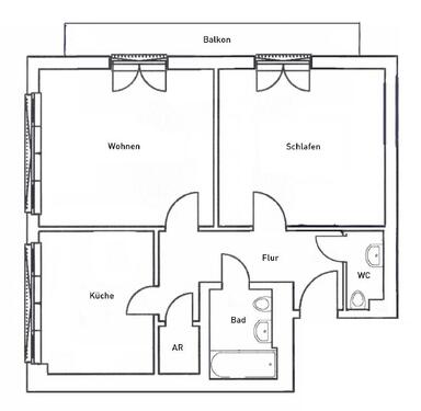 Foto - Etagenwohnung zur Miete in Dresden