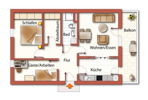 Foto - Etagenwohnung in Neumünster zur Miete