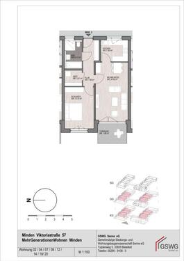 Foto - 2 Zimmer Etagenwohnung in Minden