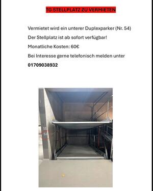 Foto - TG Stellplatz in Bayreuth zu vermieten