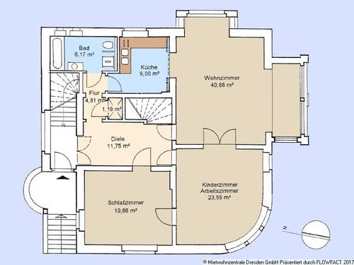 Foto - Etagenwohnung zur Miete in Radebeul