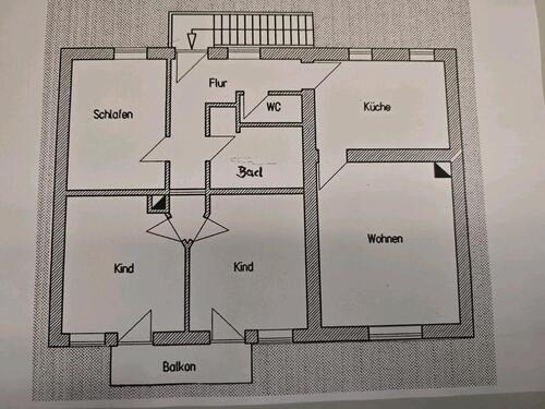 Foto - IN BUCHBACH ! 4 Zimmer Wohnung zu vermieten, große Garage, Garten