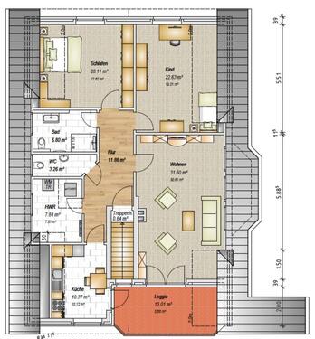 Foto - Dachgeschoßwohnung in Achim zum Kaufen