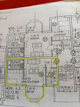 Foto - 1 12 Zimmer Wohnung Würzburg - 880,00&nbsp;EUR Kaltmiete, ca.&nbsp; 42,00&nbsp;m&sup2;
