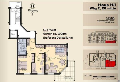 Foto - 3 Zimmer Erdgeschoßwohnung zur Miete in Ingolstadt