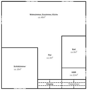 Foto - 2 Zimmer Dachgeschoßwohnung zur Miete in Wardenburg