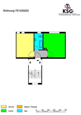 Foto - 1 Zimmer Etagenwohnung zur Miete in Bad Münder am Deister