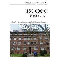 2 Zimmer Wohnung zu verkaufen - 153.000,00&nbsp;EUR Kaufpreis, ca.&nbsp; 44,00&nbsp;m&sup2; in Hannover (PLZ: 30459) Ricklingen