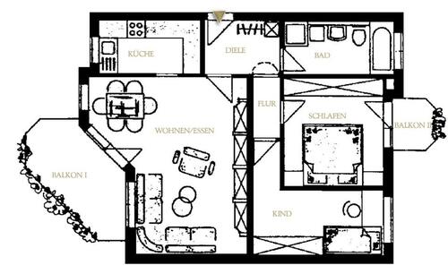 Foto - 3 Zimmer Etagenwohnung zur Miete in Heilbronn